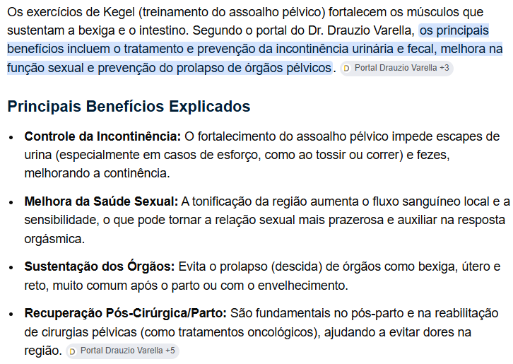 Artigo científico sobre Kegel