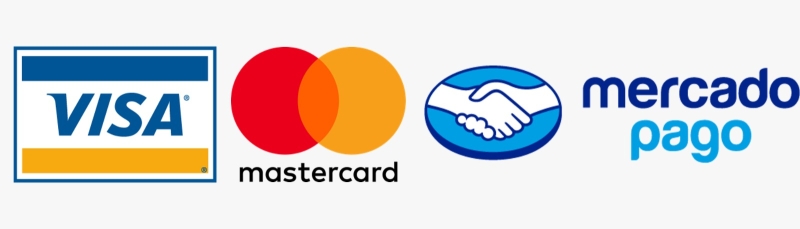 Medios de pago: Visa, Mastercard, Mercado Pago